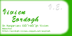 vivien eordogh business card